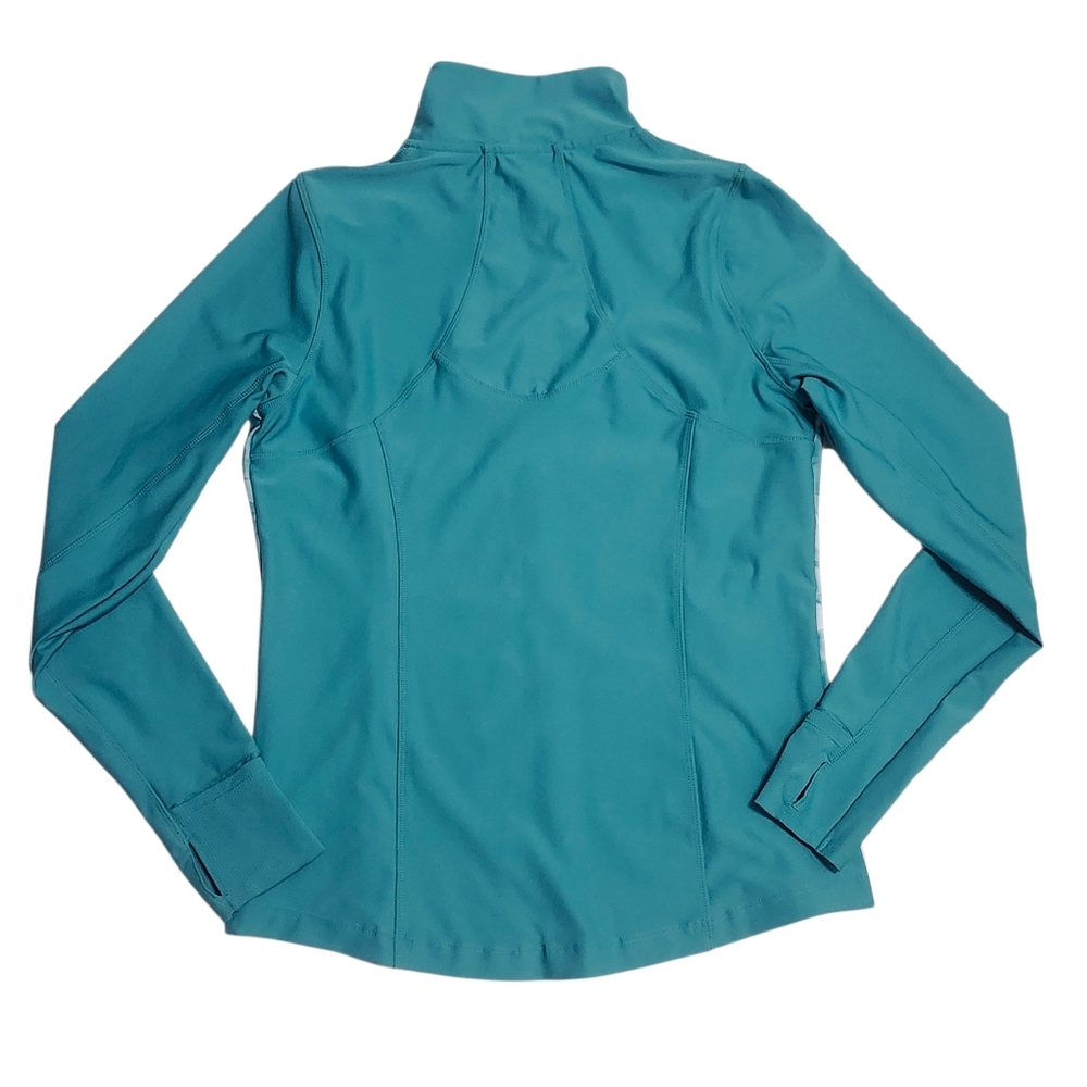 MONDETTA size S Aqua Teal Performance Athletic Jacket - Picture 4 of 12